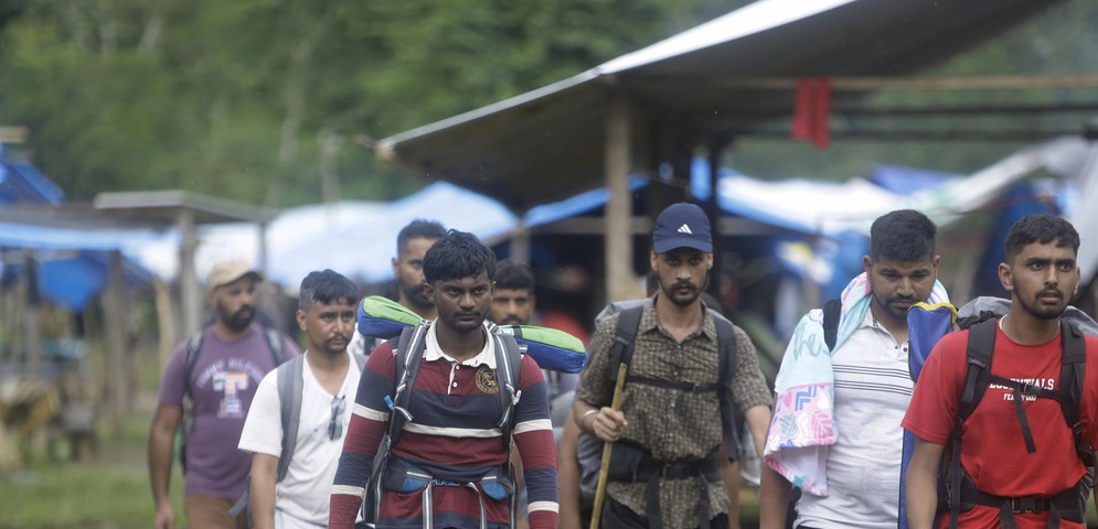 migrantes campamento darien