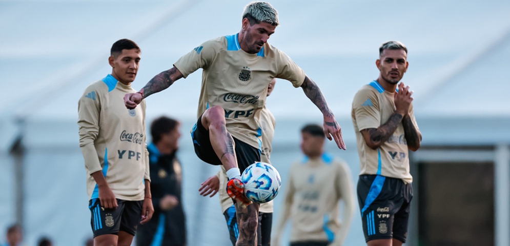 rodrigo de paul entrenamiento equipo argentina