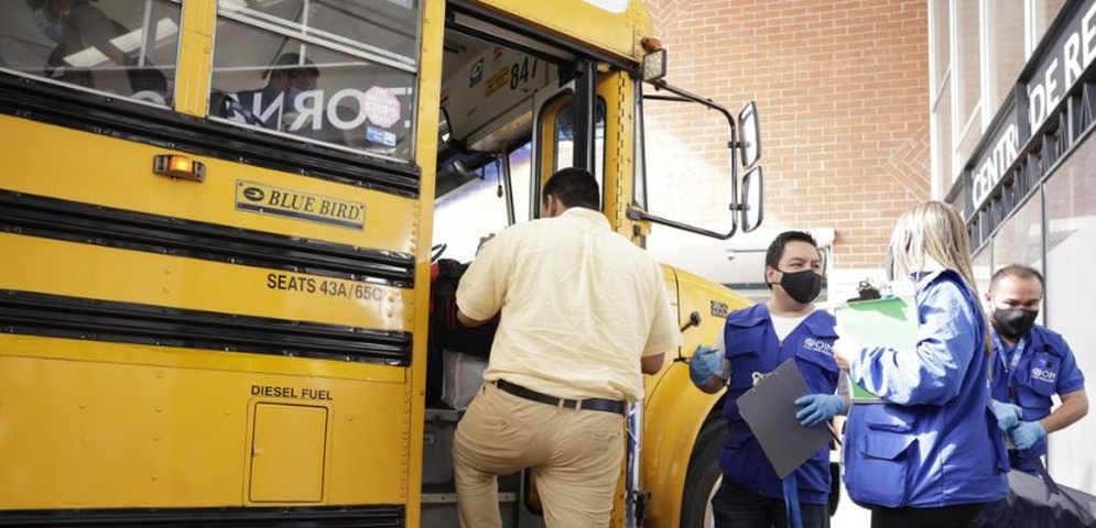 excarcelados nicaraguenses suben autobuses guatemala