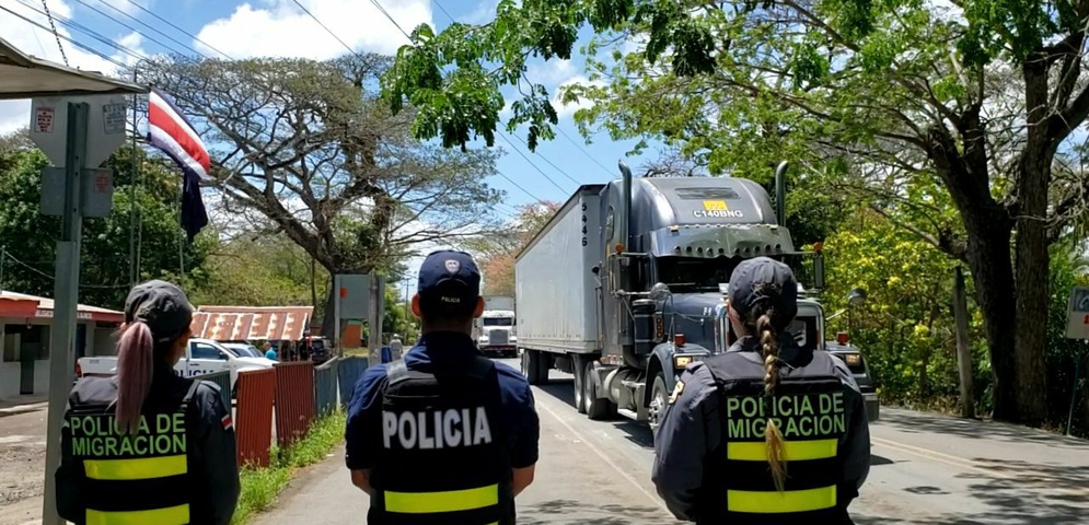 frontera costa rica nicaragua policía migracion