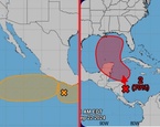 mapa pronostico centro huracanes ciclon tropical centroamerica