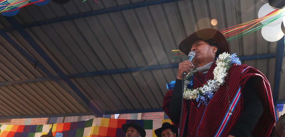 evo morales discurso marcha la paz bolivia