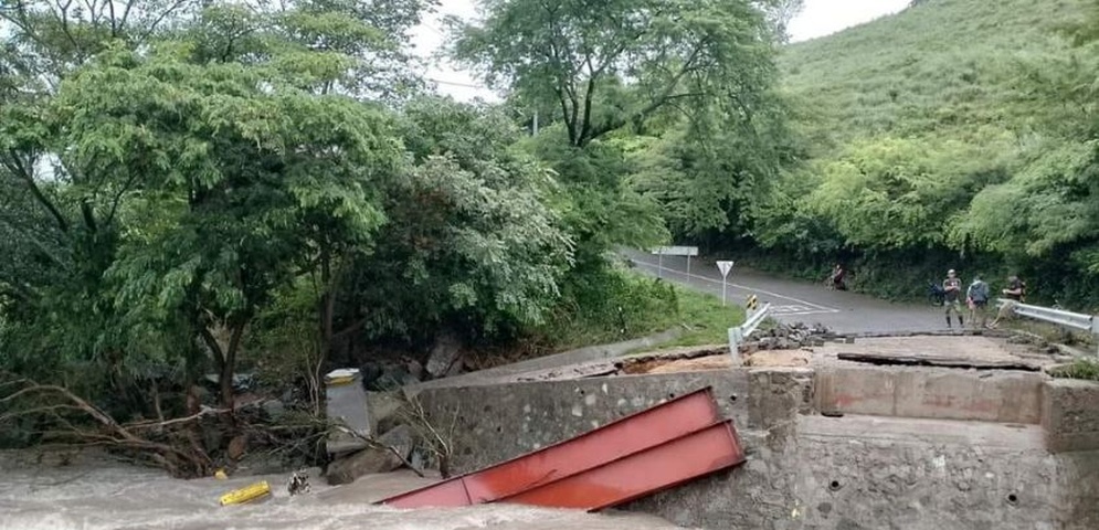 puente destruido chichigalpa chinandega lluvias