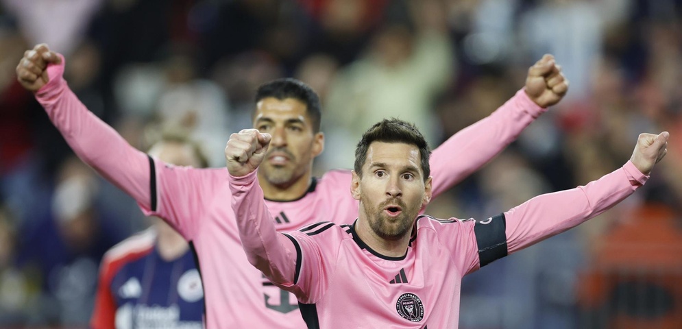 lionel messi junto luis suarez inter miami