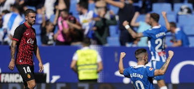 espanyol celebra gol ante mallorca