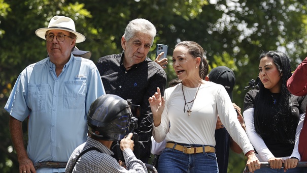 lider opositora corina machado marcha caracas