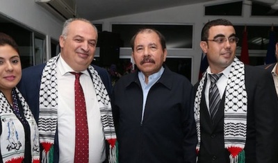 daniel ortega funcionarios palestina nicaragua