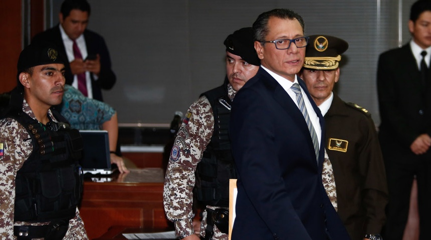 exvicpresidente glas regresa carcel maxima seguridad ecuador