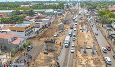 paso a desnivel carretera norte managua alcaldia