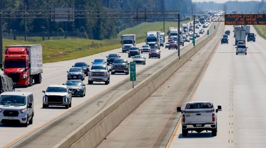 trafico vehicular florida carretera interestatal 75