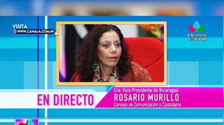 rosario murillo regana canal 4