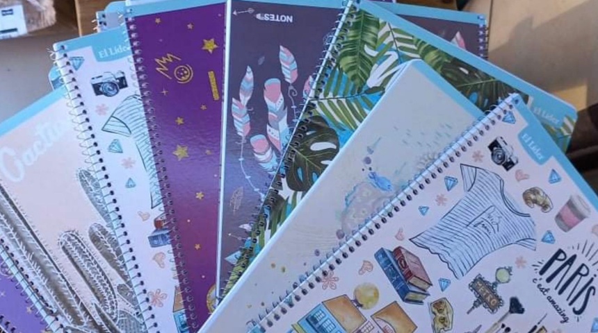 año escolar cuadernos