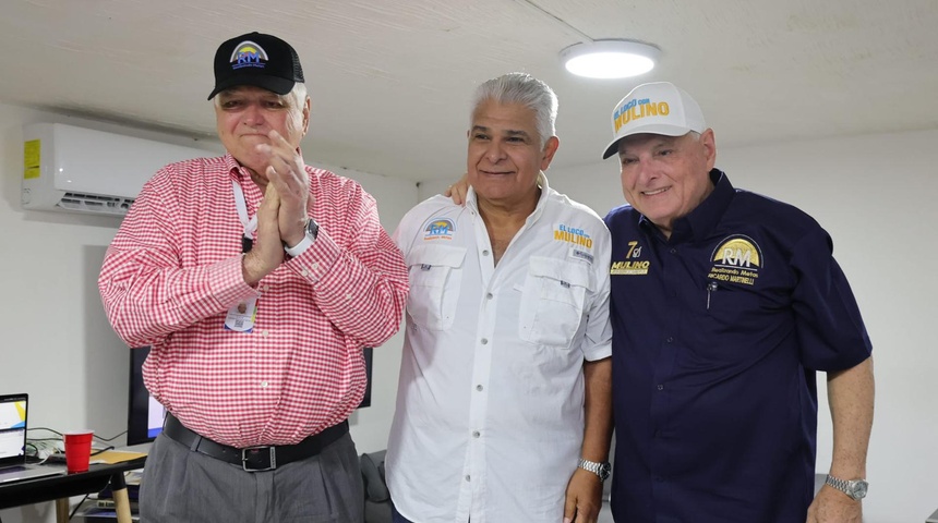 jose raul mulino junto ricardo martinelli