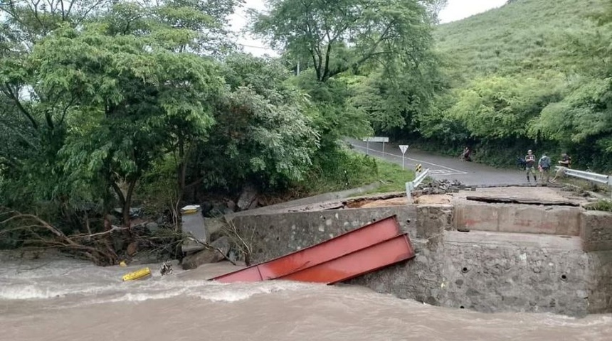 puente destruido chichigalpa chinandega lluvias