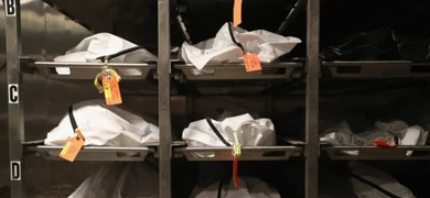 Cadáveres de inmigrantes indocumentados en una morgue Arizona.