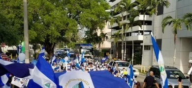 grupo exiliados nicaraguenses estados unidos