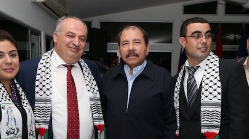 daniel ortega funcionarios palestina nicaragua