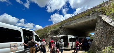 migrantes centromaericano transitan mexico