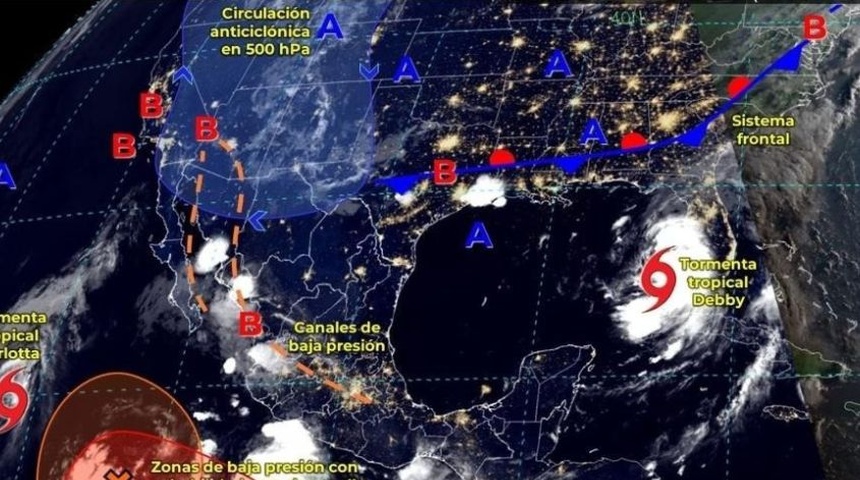 baja presion depresion tormenta tropical caribe pacifico