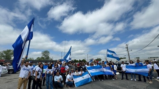 exilio nicaraguense realiza caravana indianapolis