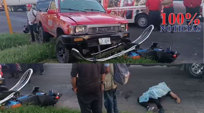 accidentes tránsito motociclista managua