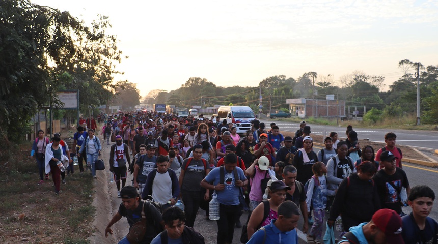 primera caravana migrantes mexico eeuu