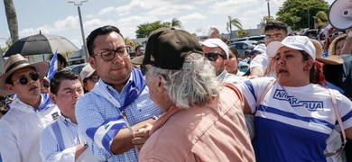 opositores nicaraguenses agredidos marcha miami