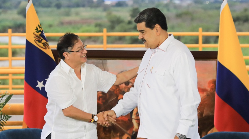 reunion entre petro y maduro