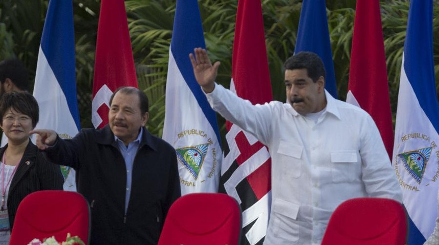 daniel ortega y nicolas maduro en managua