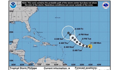 tormenta tropical philippe