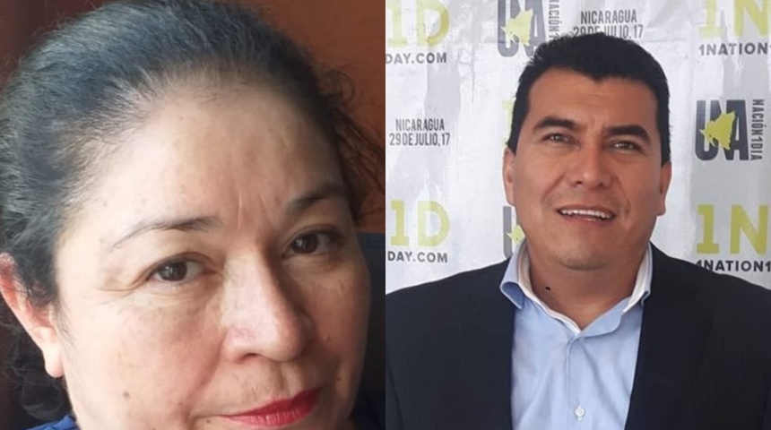 Danelia Argüello y Rudy Palacios