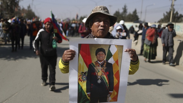 bolivia evo morales marcha simpatizantes