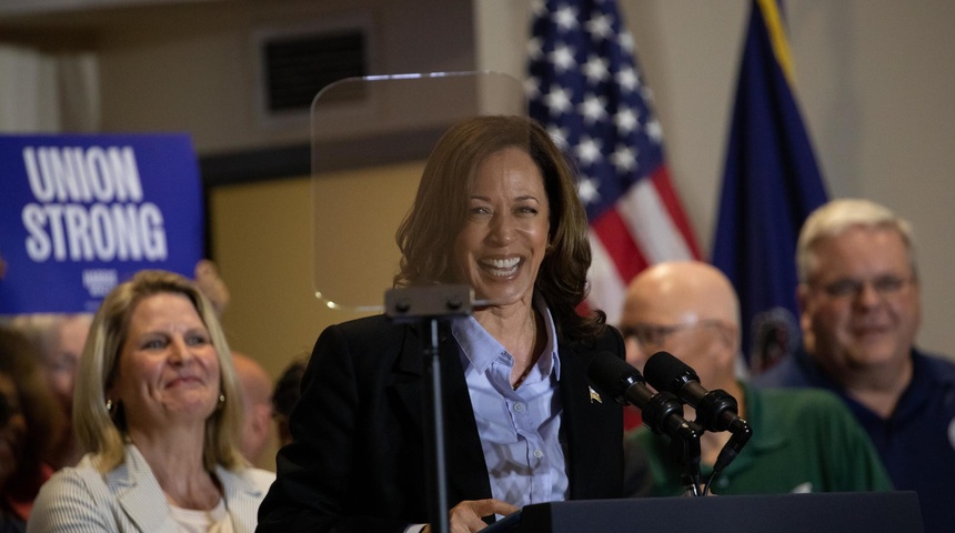 kamala harris discurso campana presidencial