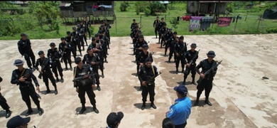 despliegan policias en territorio indigena