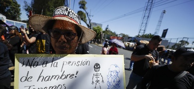 protesta en el salvador