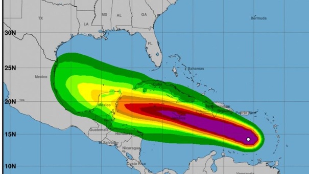 huracan beryl pasara por costas de colombia