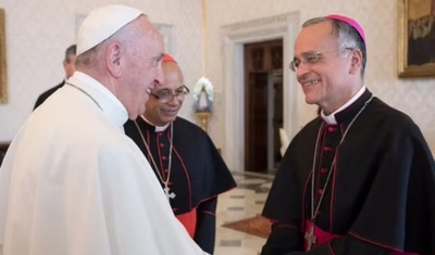 papa francisco y monseñor baez