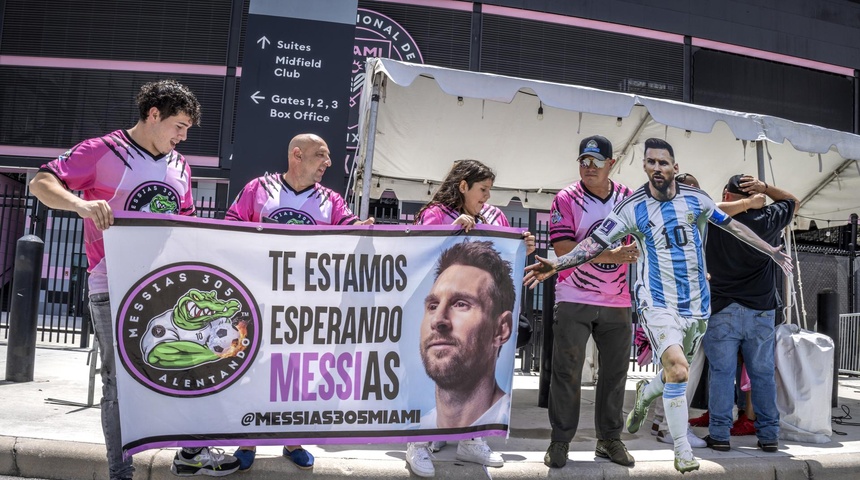 fanaticos esperan llegada messi inter miami