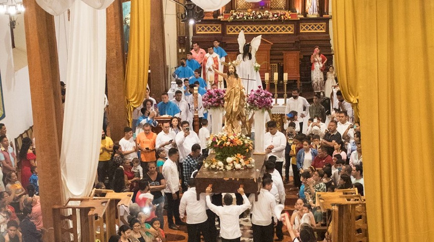 procesion cristo resucitado nicaragua