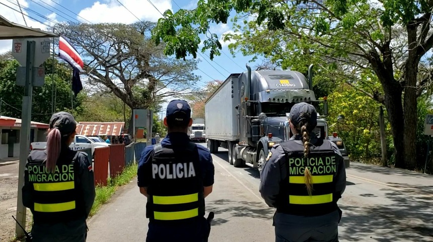 frontera costa rica nicaragua policía migracion