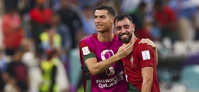 cristiano ronaldo y bruno fernandez portugal