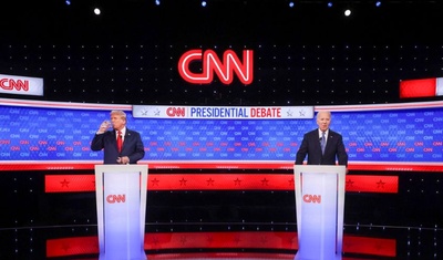 trump gana debate titubeante biden