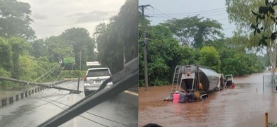 lluvias anegaciones caida tendido eléctrico nicaragua