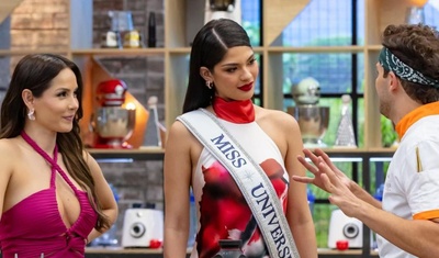 miss universo sheynnis palacios degusta nacatamal en masterchef celebrity colombia