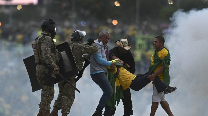 policias brasil enfrentamiento