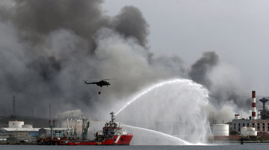 incendio en cuba