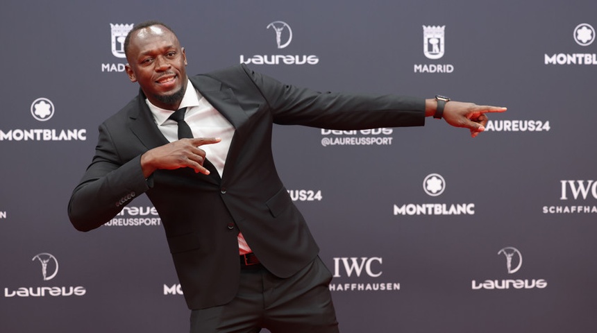 exatleta usain bolt competir kylian mbappe