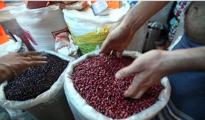 sacos de frijoles mercado managua