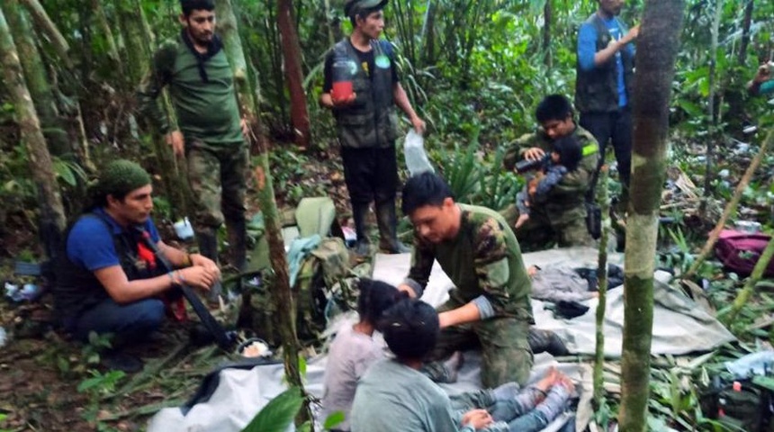 ninos perdidos selva colombia