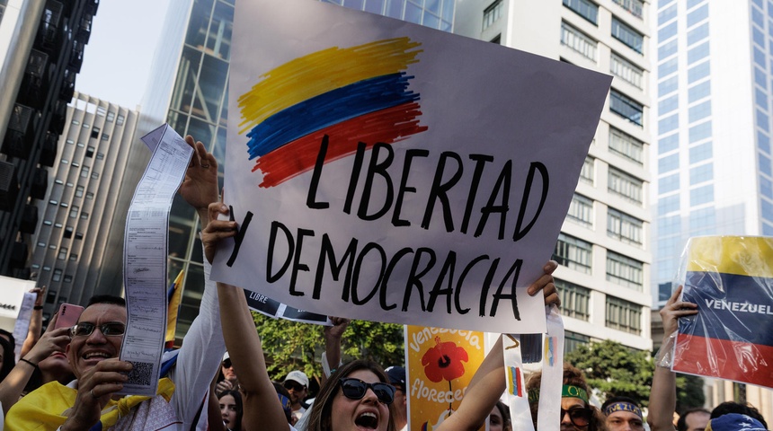 ciudadanos venezolanos participan protestas brasil